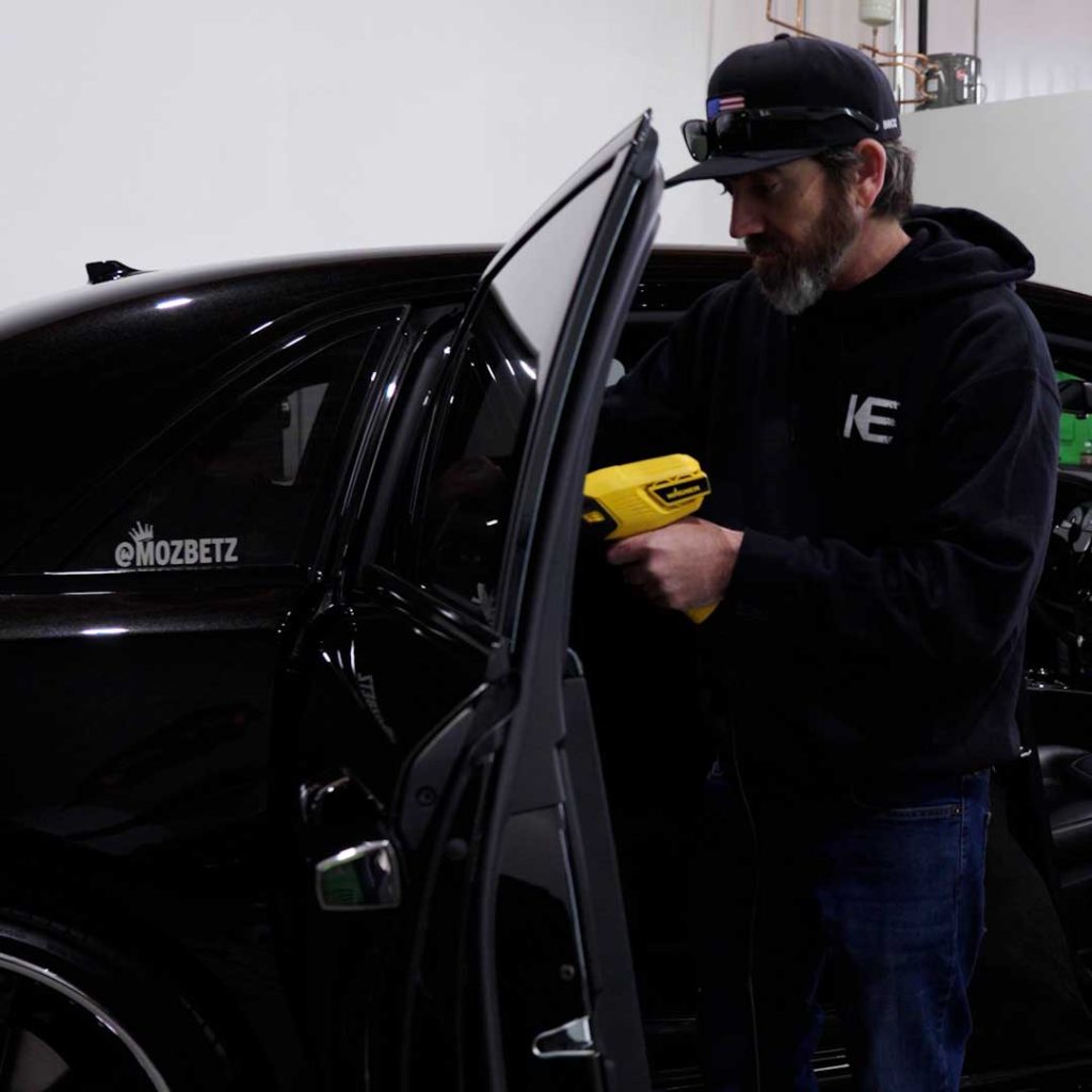 Car Window Tinting Install Square 1