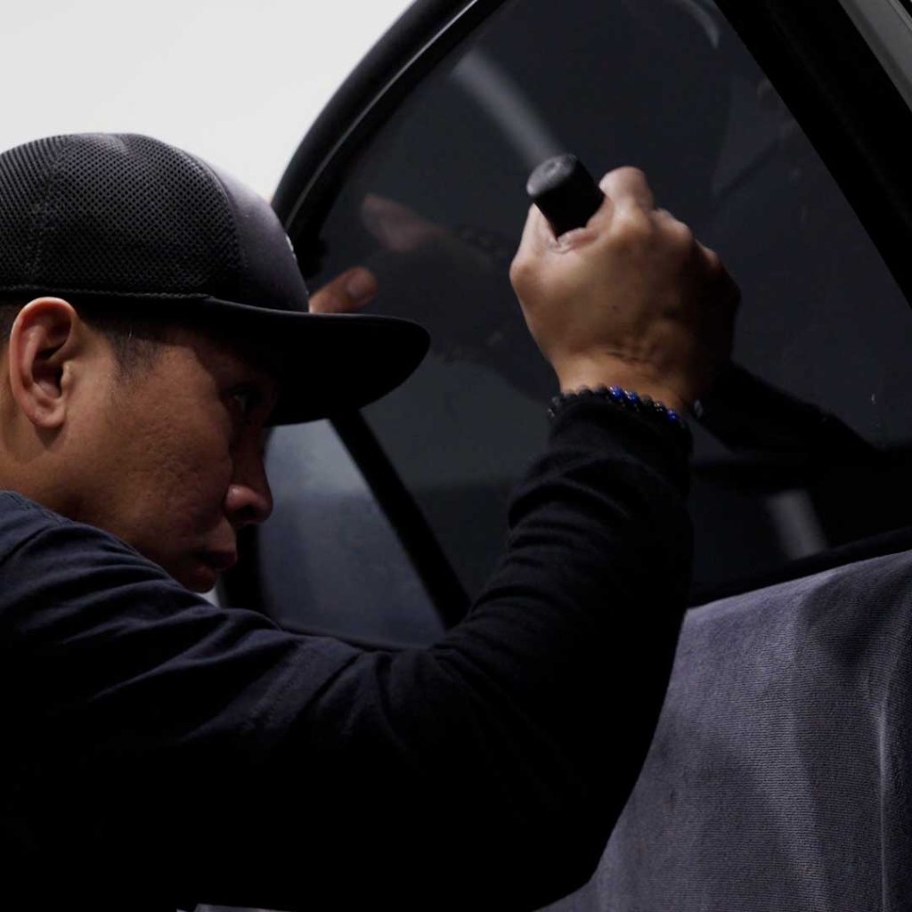 Car Window Tinting Install Square 127
